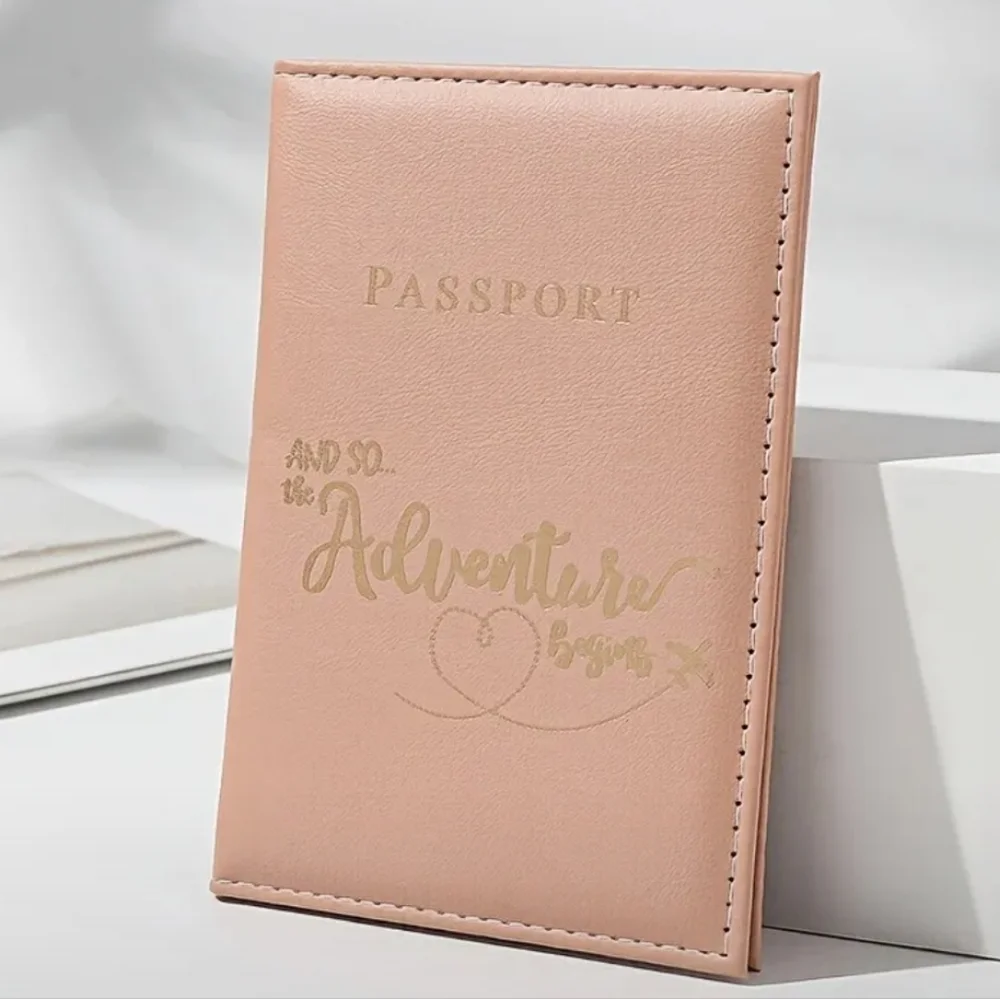 NEW Stylish Travel‎ Vacation Passport Holders in Pink, Gray, and Blue-(#0151)